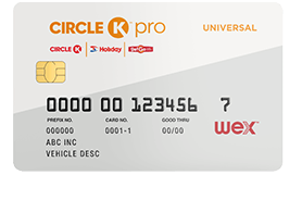 Circle K Pro WEX Universal card