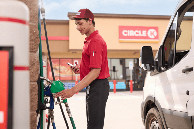 Fleet drive pumping gas