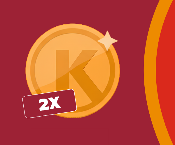 k coin with 2x