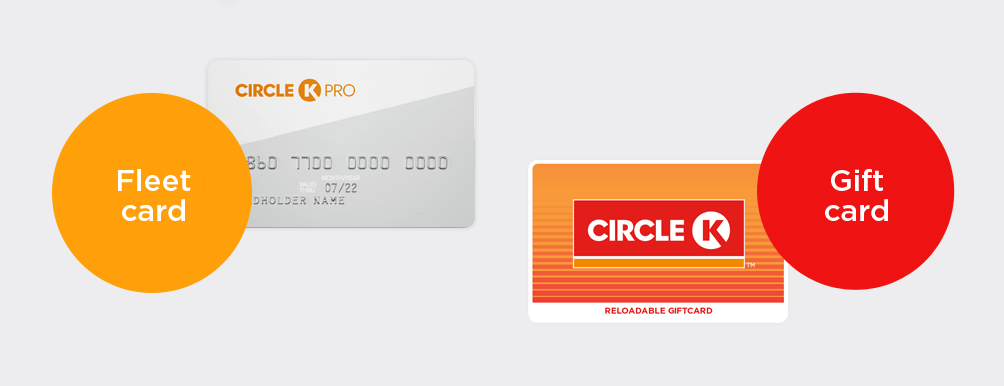 Fleet card and Gift card