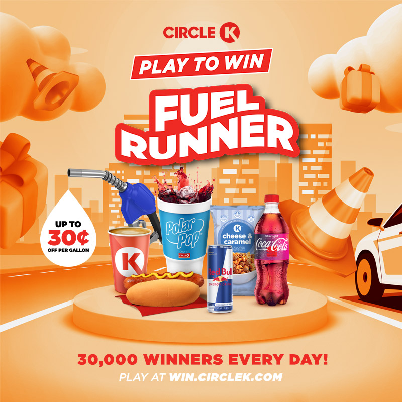 Fuel Runner Gamification - Play now at win.circlek.com