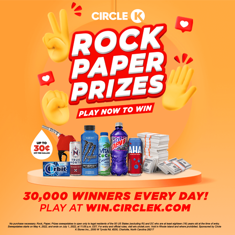 Rock Paper Prizes 2022 Circle K