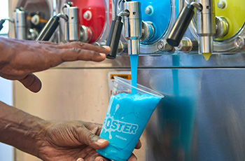 Filling up a Froster drink at Circle K