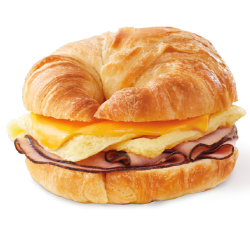 Ham, egg & cheese croissant