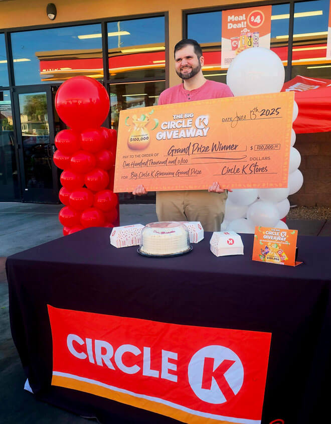 The Big Circle K Giveaway winner