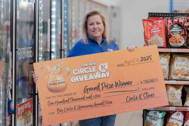 The Big Circle K Giveaway winner