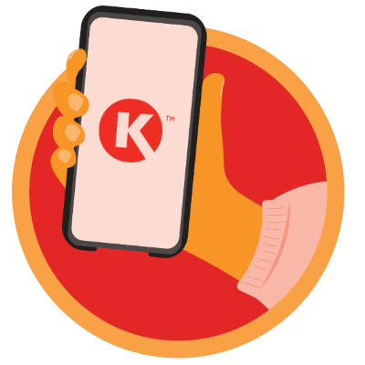 Circle K mobile app illustration