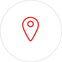 A red map pin icon.